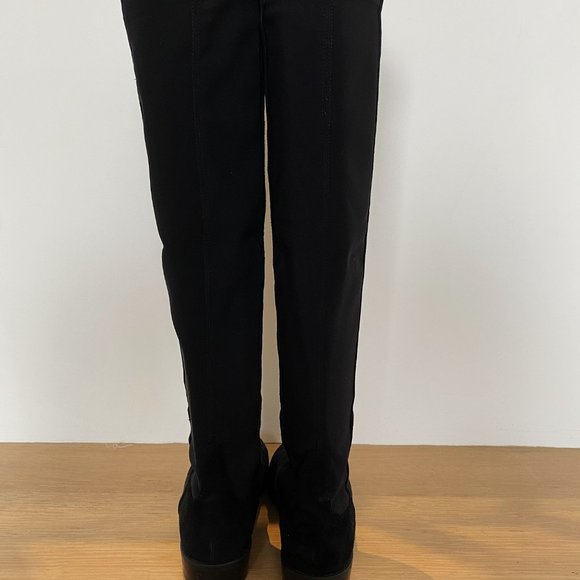 Stuart Weitzman 5050 Suede Over-the-Knee Boots - Picture 2 of 8